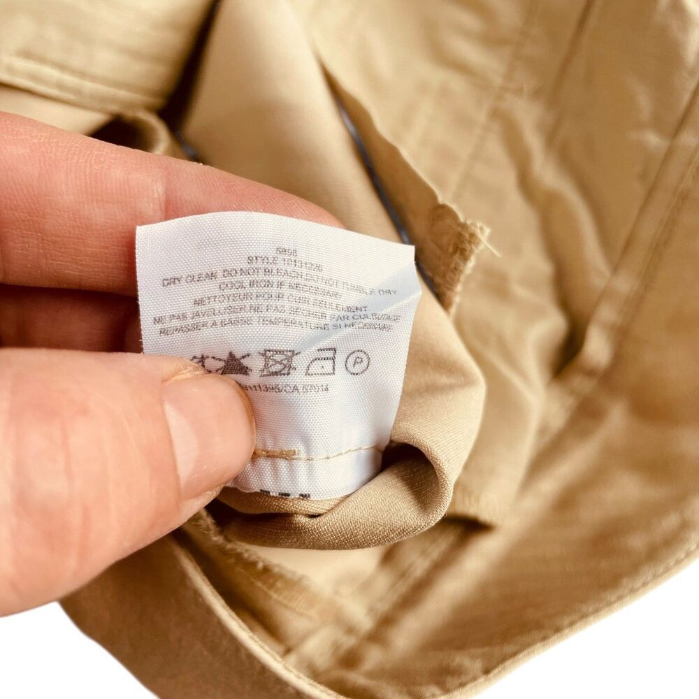 Tory Burch Khaki Flat Front Shorts - Picture 8 of 9